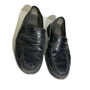 Nunn Bush Black Slip-On Leather Shoes Loafers